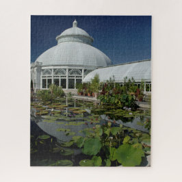 Puzzle Casa Verde El Bronx Nueva York. Saludo de Navidad