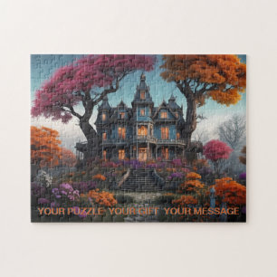 Puzzle Casa y jardín hermosos 