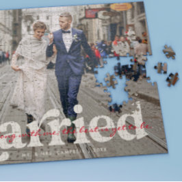 Puzzle Casado | Foto Boda de recién casados personalizada