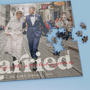 Puzzle Casado   Foto Boda de recién casados personalizada