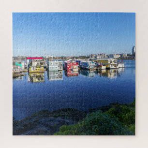 Puzzle Casas coloreadas en la costa de la isla de Vancouv