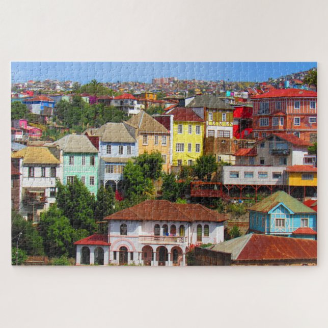 Puzzle casas coloridas (Horizontal)