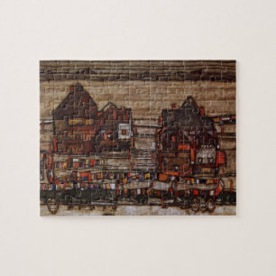 Puzzle Casas con lavandería (Seeburg II) de Egon Schiele