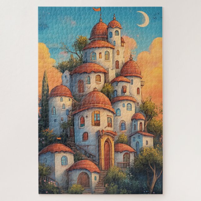 Puzzle Casas de comercio de hadas de hadas orientales (Vertical)