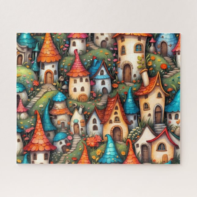 Puzzle Casas de Cuento de Hadas Caprichosas (Horizontal)