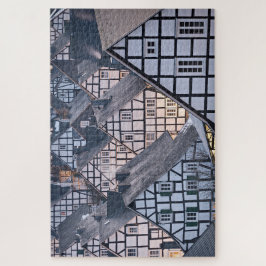 Puzzle Casas de entramado de madera de Freudenberg, Alema