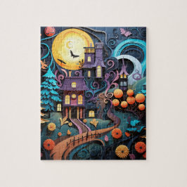 Puzzle Casas de Truco o Trato de Halloween