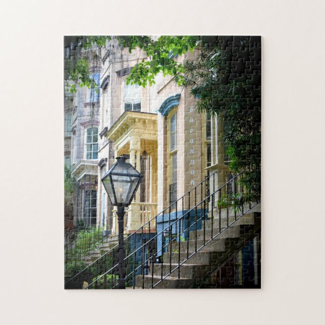 Puzzle Casas del centro histórico de Savannah Georgia (Vertical)