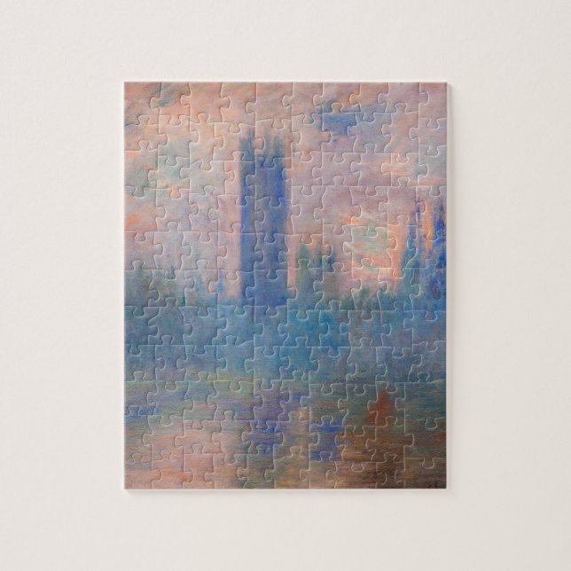 Puzzle Casas del parlamento, Westminster de Claude Monet (Vertical)