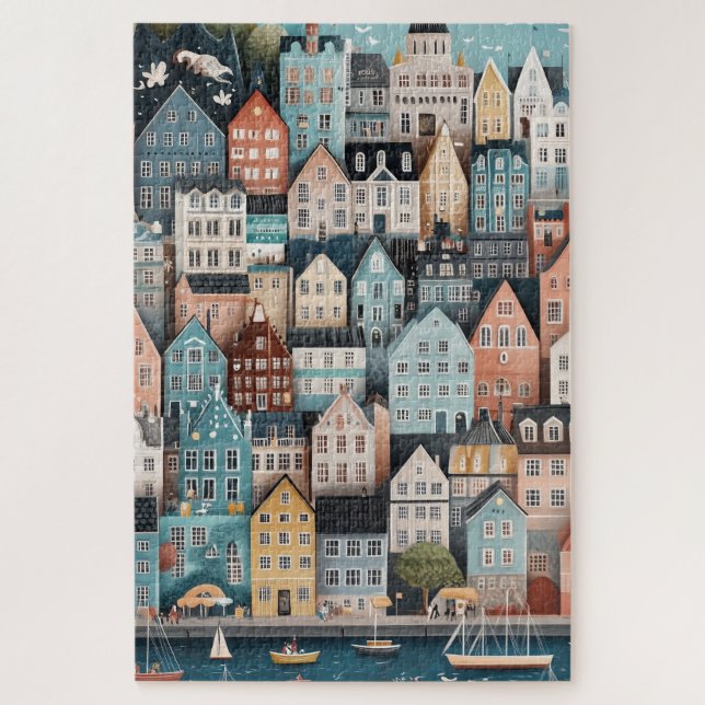 Puzzle Casas estilo Bergen (Vertical)