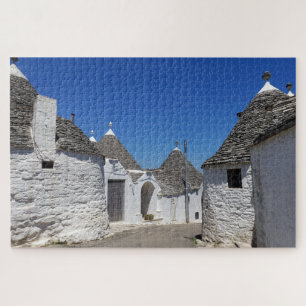 Puzzle Casas tradicionales del trulli en Alberobello,