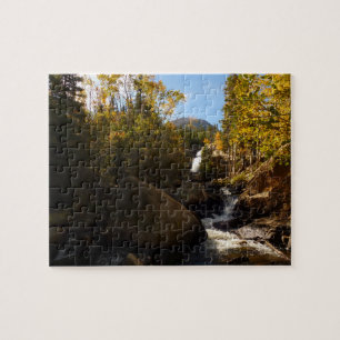 Puzzle Cascada Alberta en Otoño en Montañas Rocosas