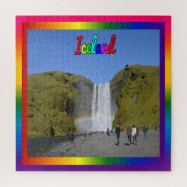 Puzzle Cascada arcoiris de Islandia