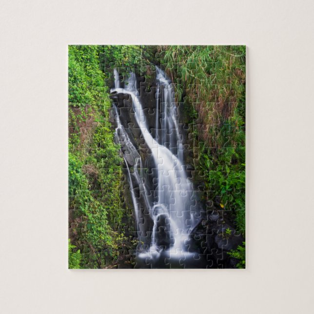 Puzzle Cascada, costa de Hamakua, Hawái (Vertical)