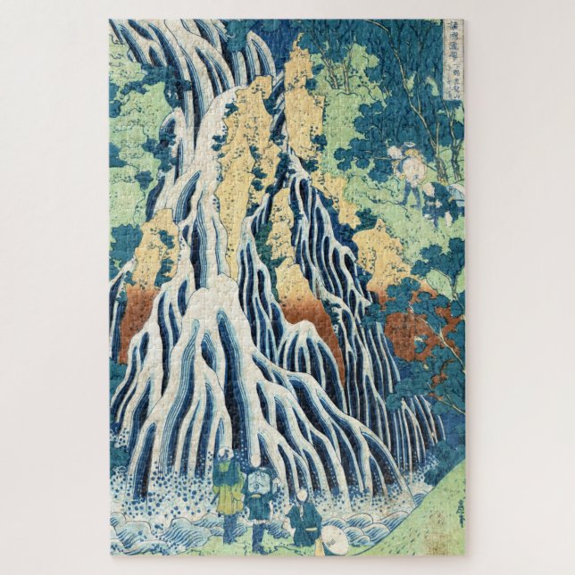 Puzzle Cascada de agua de ukiyo-e Hokusai de Japón (Vertical)
