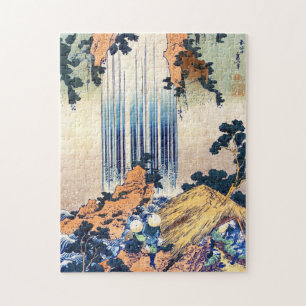 Puzzle Cascada de agua de ukiyo-e japonesa Hokusai