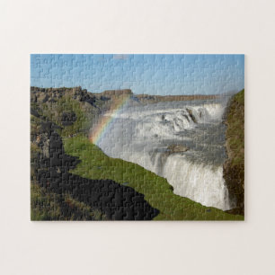 Puzzle Cascada de Gullfoss en verano