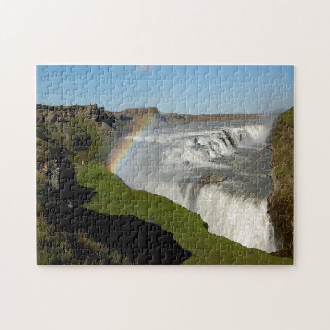 Puzzle Cascada de Gullfoss en verano (Horizontal)