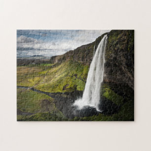Puzzle Cascada el   Islandia de Seljalandsfoss