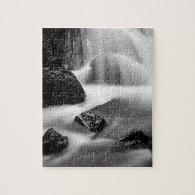 Puzzle Cascada en B&W, California (Vertical)