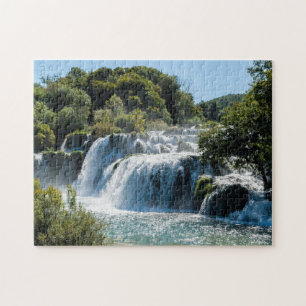 Puzzle Cascada en el Parque Nacional Krka - Dalmacia, Cro