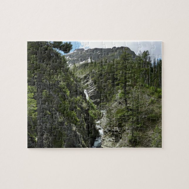 Puzzle Cascada y pico de Appistoki en el Parque Nacional  (Horizontal)