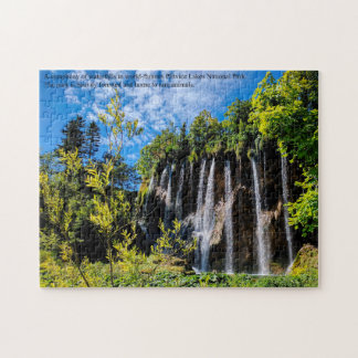 Puzzle Cascadas de los lagos de Plitvice en Croacia