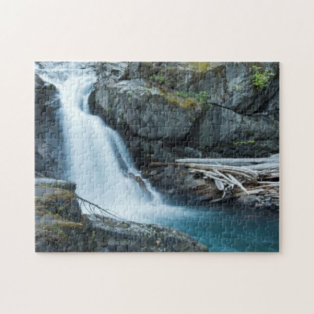 Puzzle Cascadas de Plata, Parque Nacional Mount Rainier (Horizontal)