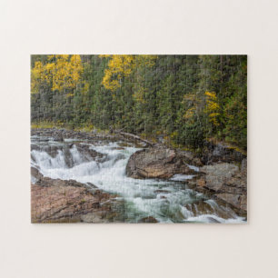 Puzzle Cascadas de Yaak en otoño en el Kootenai Nacional