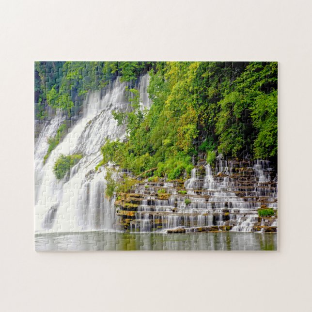 Puzzle Cascadas gemelas Tennessee. (Horizontal)