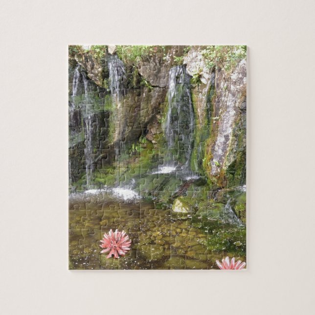 Puzzle Cascadas irlandesas en el jardín Irlanda del (Vertical)