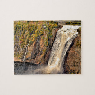 Puzzle Cascadas Montmorency Canadá estilizado