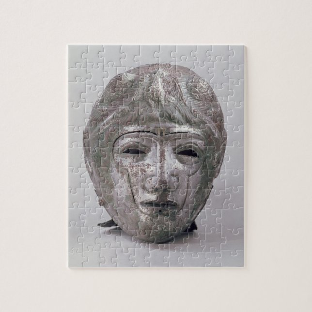 Puzzle Casco con la decoración de Eagle, romana (plata) (Vertical)