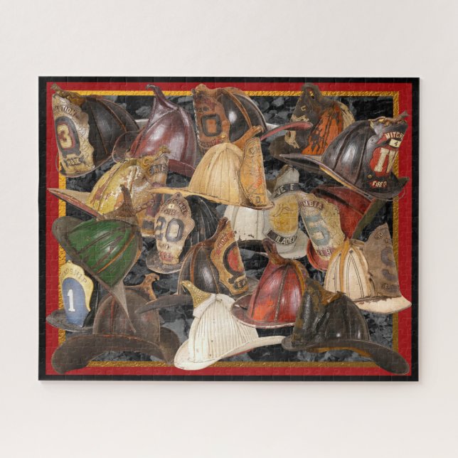 Puzzle Cascos de bomberos antiguos (Horizontal)