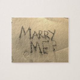 Puzzle Cáseme propuesta de matrimonio de la arena
