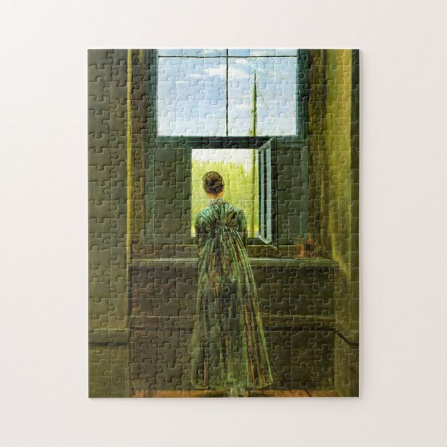 Puzzle Caspar David Friedrich en una ventana (Vertical)