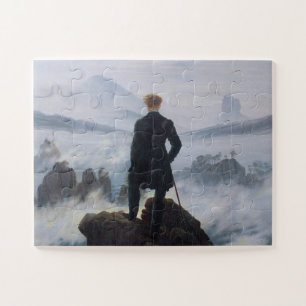 Puzzle Caspar David Friedrich, Wanderer el mar de la nieb