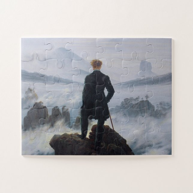 Puzzle Caspar David Friedrich, Wanderer el mar de la nieb (Horizontal)
