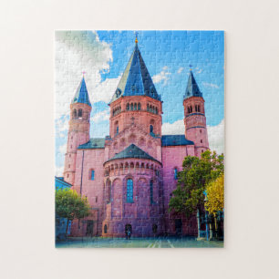 Puzzle Castillo azul real con nubes y cielos azules