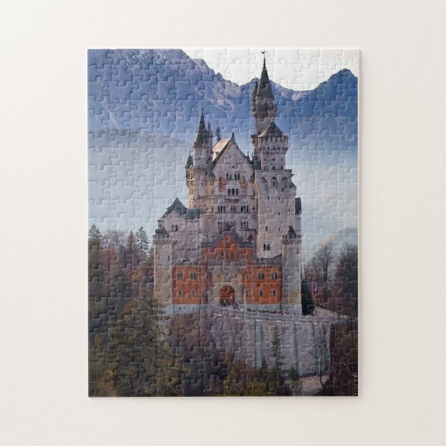Puzzle Castillo bávaro Neuschwanstein en invierno (Vertical)
