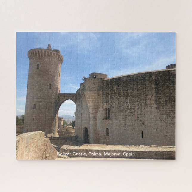 Puzzle Castillo Bellver, Palma, Mallorca, España en un (Horizontal)
