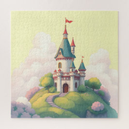 Puzzle Castillo caprichoso con jardín verde