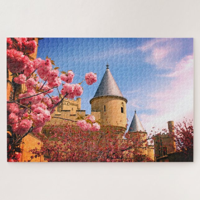 Puzzle Castillo con flores (Horizontal)