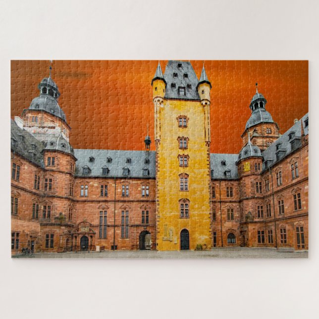 Puzzle Castillo de Aschaffenburg Alemania. (Horizontal)