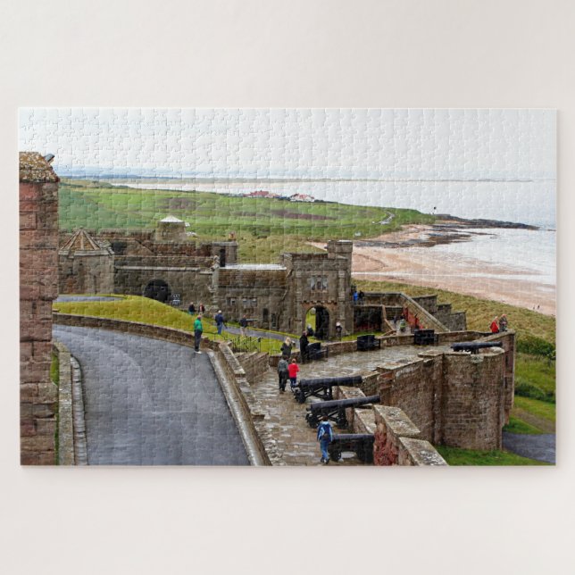 Puzzle Castillo de Bamburgh, Northumberland, Inglaterra (Horizontal)