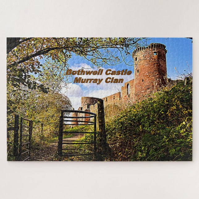 Puzzle Castillo de Bothwell antiguo - Clan Murray de Esco (Horizontal)