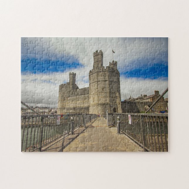 Puzzle Castillo de Caernarfon. Gales (Horizontal)