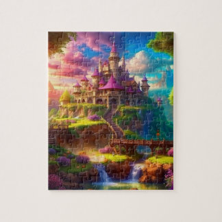 Puzzle Castillo de cuento de hadas. Castillo de Princess
