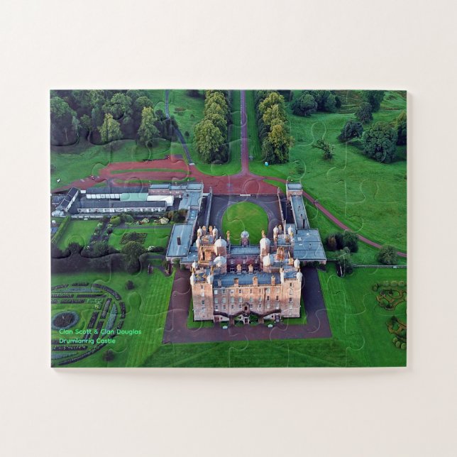 Puzzle Castillo de Drumlanrig de Escocia, Scott y Douglas (Horizontal)