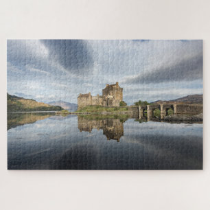 Puzzle Castillo de Eilean Donan con la reflexión en
